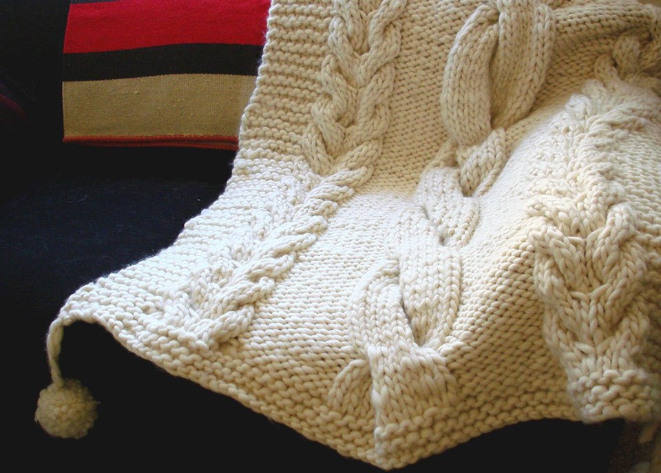 Sweater Knit Throw Blanket