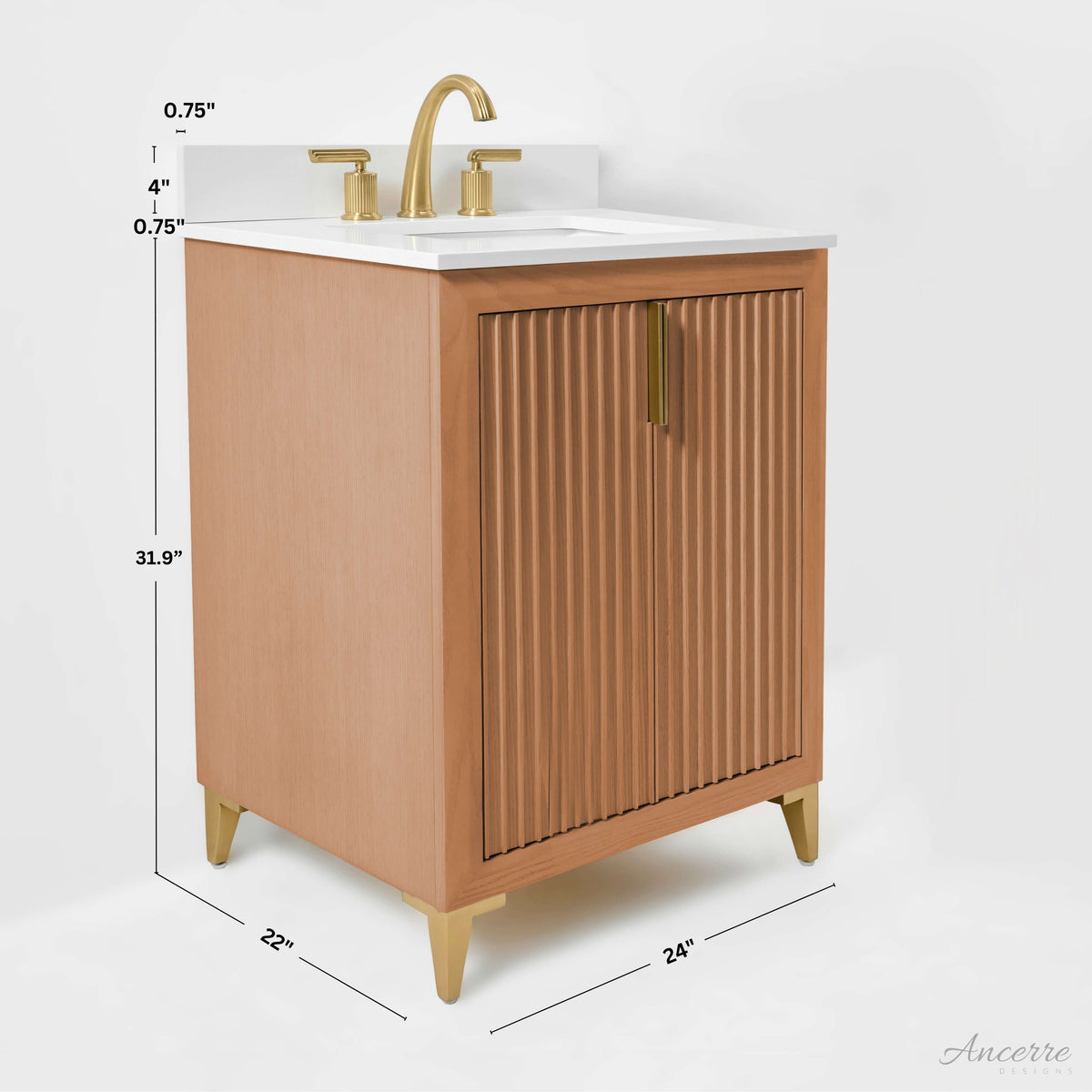 Turlington Bathroom Vanity Collection in Sienna Finish