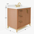 Turlington Bathroom Vanity Collection in Sienna Finish