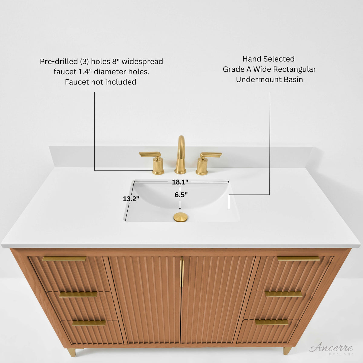Turlington Bathroom Vanity Collection in Sienna Finish