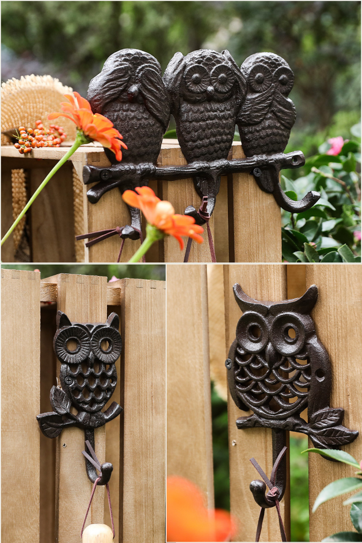 Cast Iron Owl Hook