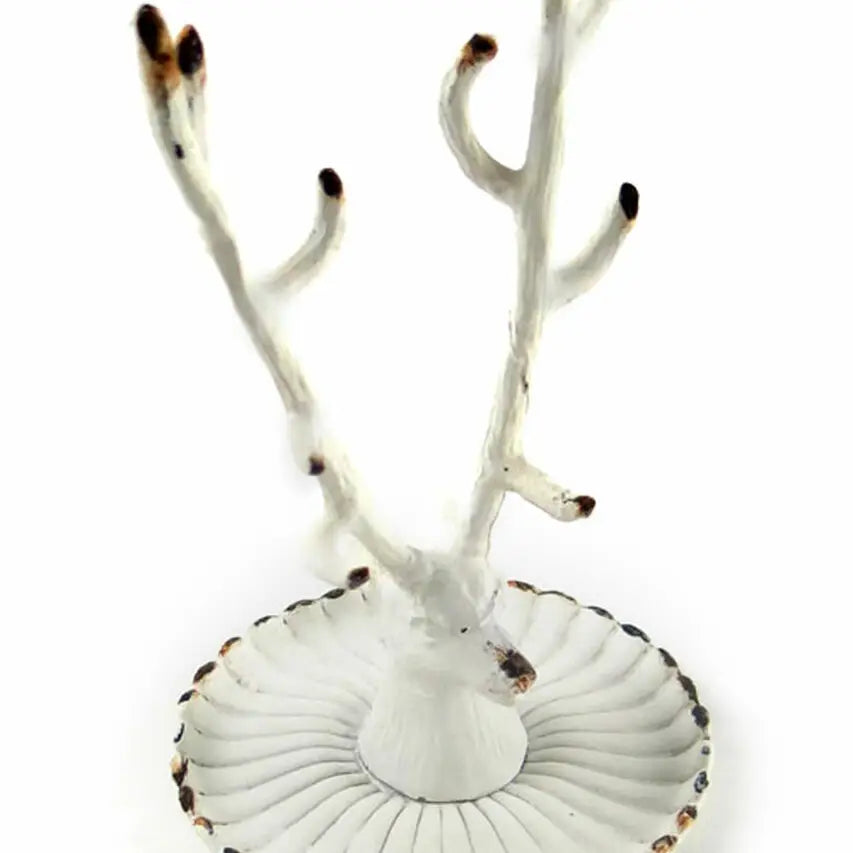 Buck Jewelry Holder  - White