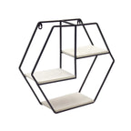 Iron and Wood Wall Shelf