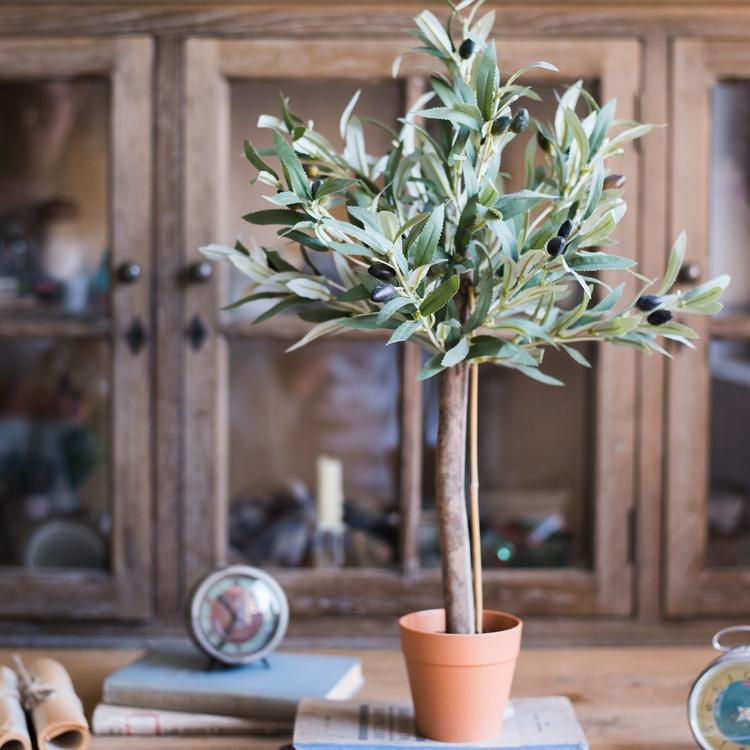 Artificial Small Olive Tree 24" Tall Faux