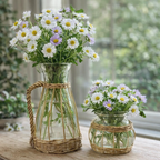 WILLOW WRAPPED GLASS PITCHER
