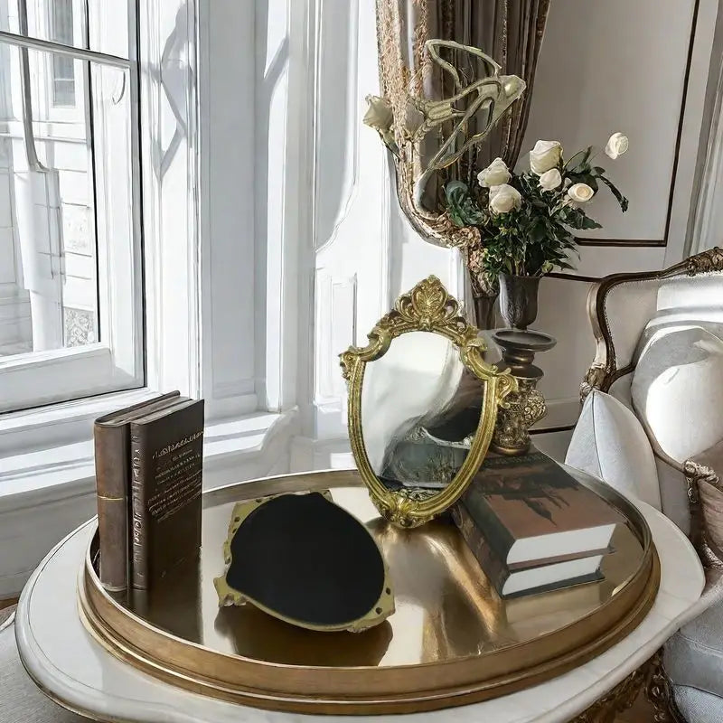 Vintage Baroque-Style Gold Mirror
