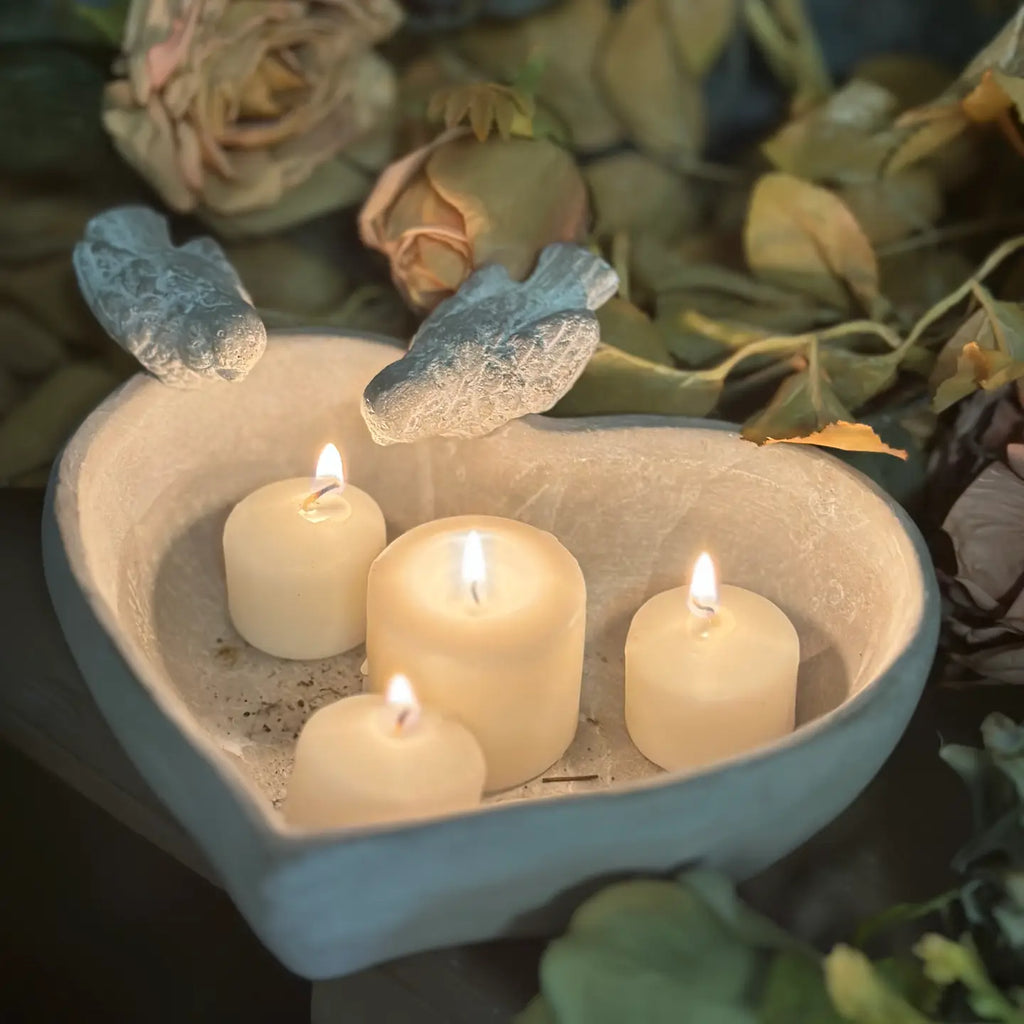 Cement Heart Planter