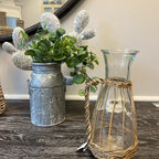 WILLOW WRAPPED GLASS PITCHER