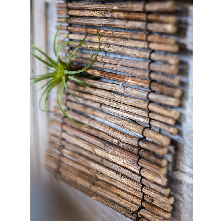 Calligraphy Brush Holder Rollup Wood Shades Rollup