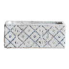 Cement Planter Blue Pattern Small Planter Randomly Picked Set of 3