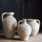 Cement Pot Pompeii Style Handmade Art Amphora Vase Pot