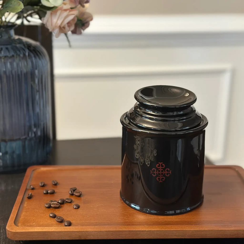 Ceramic Axis Mundi Storage Canister - Set of 2
