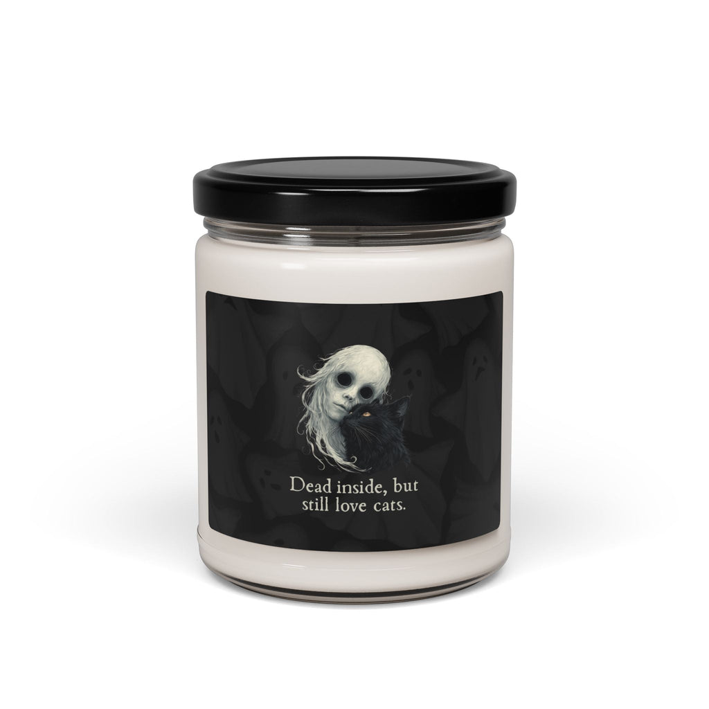 Dead Inside Scented Soy Candle for Halloween Decor