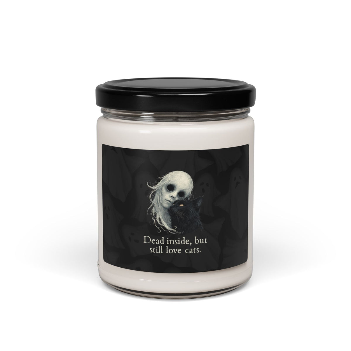 Dead Inside Scented Soy Candle for Halloween Decor