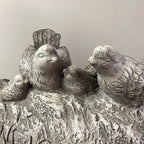 Cement Birds Statue Outdoor Welcome Sign