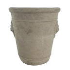 Cast Cement Lion Head Planter