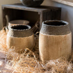 Khaki Coarse Pottery Jar