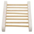 Portable Soap Dishes Natural Wood Soap Tray Holder Dish Storage Bath Shower Plate Home Bathroom Wash Soap Holder Home Bamboo Wood Soap Holder Bathroom Wooden Soap Case Hand Craft Bathtub Shower Dish Accessories