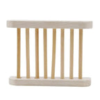 Portable Soap Dishes Natural Wood Soap Tray Holder Dish Storage Bath Shower Plate Home Bathroom Wash Soap Holder Home Bamboo Wood Soap Holder Bathroom Wooden Soap Case Hand Craft Bathtub Shower Dish Accessories