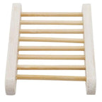 Portable Soap Dishes Natural Wood Soap Tray Holder Dish Storage Bath Shower Plate Home Bathroom Wash Soap Holder Home Bamboo Wood Soap Holder Bathroom Wooden Soap Case Hand Craft Bathtub Shower Dish Accessories